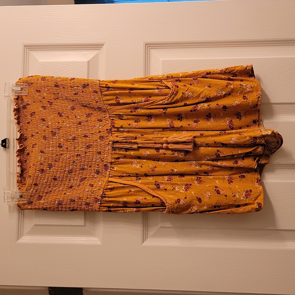 Mustard Floral Romper